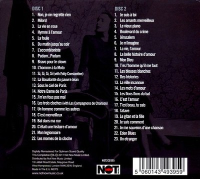 EDITH PIAF JE NE REGRETTE RIEN NEW CD