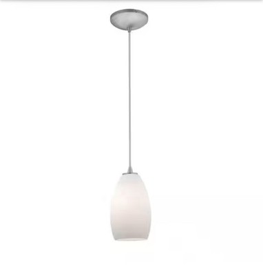 Access Lighting 28012-1C-BS/OPL Champagne Pendant Brushed Steel
