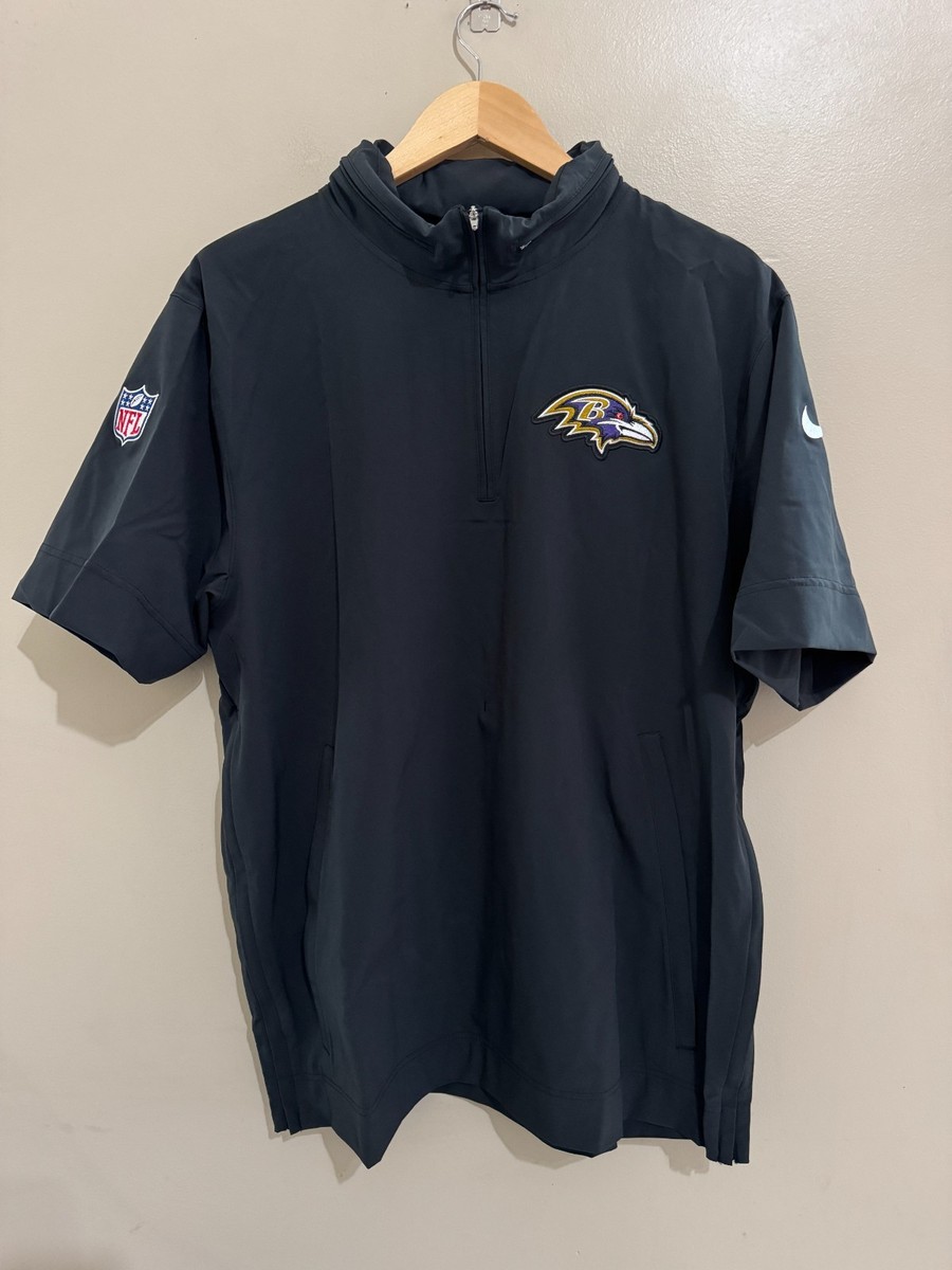 Nike NFL Baltimore Ravens Team Issue Sideline Coach Half-Zip