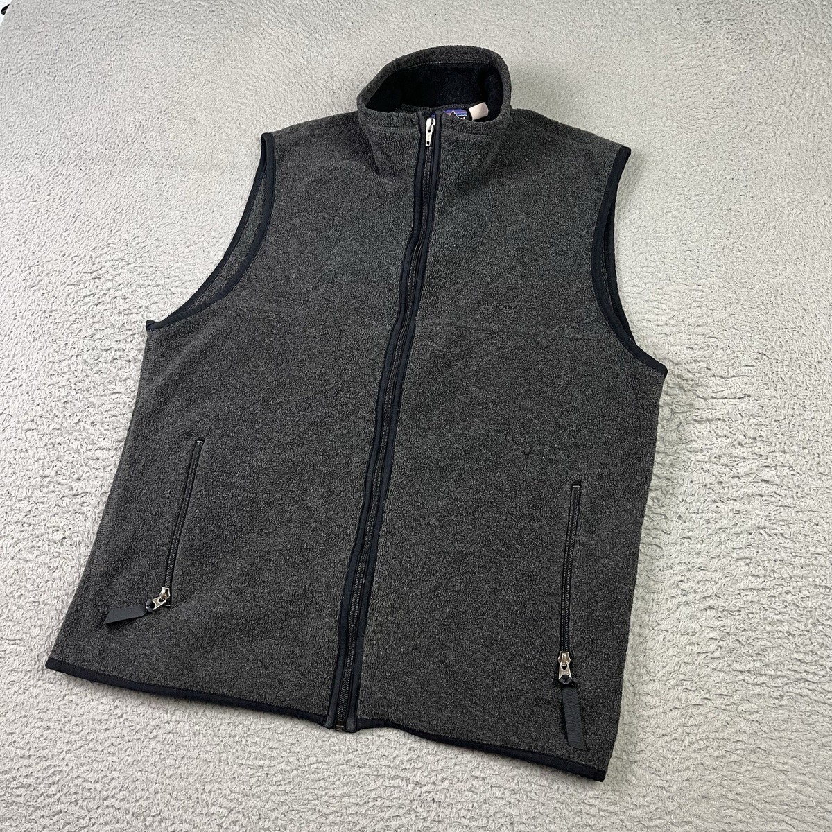 Vintage Patagonia Synchilla Fleece Vest Mens Large Gray Outdoor