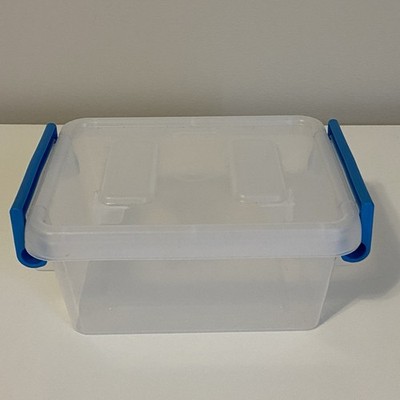 Vintage Sterilite 1711 Mini Clip Storage Box Clear Plastic Organization