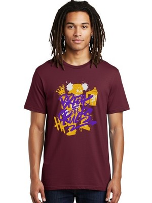 Break-The-Rules(3) Mens Graphic Tee, 100% Cotton, Casual Summer Wear