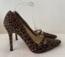 L K Bennett Jane Leopard Heels Shoes Size 40 Gently Worn