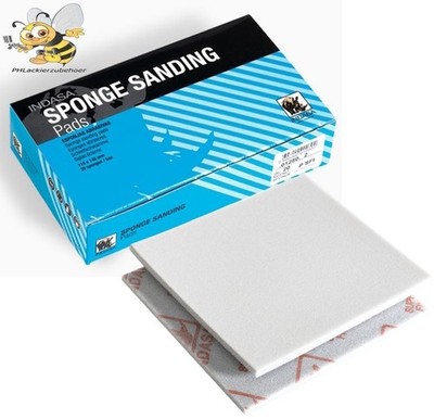 Indasa Sponge Soft Pads Schleifpads 115x140mm versch. Körnungen 1 Stück # 316