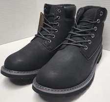 Size 9 Men’s Hi-Tec Reznor 6" Soft Toe Black Work Boots New In Box