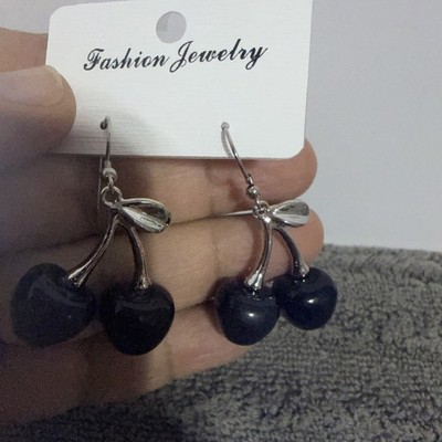Fashion Jewelry Black Berry Earrings