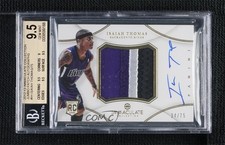 2012-13 Immaculate Premium Signatures 34/75 Isaiah Thomas BGS 9.5 Patch Auto n8q