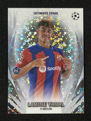 2023-24 Topps Chrome UCC Lamine Yamal #USC-16 Disco Ultimate Stage RC Rookie