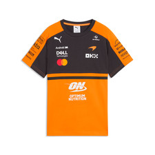 McLaren F1 Team 2026 Official PUMA Teamwear Kids Youth Set Up T-Shirt Tee Orange