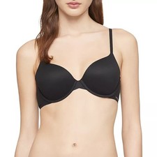 Calvin Klein Perfectly Fit T-Shirt Bra F3837 - Black -32C