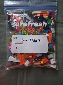 LEGO Bulk Lot of 8 oz Mixed Bricks Blocks Parts Pieces Assorted Colors (#5)