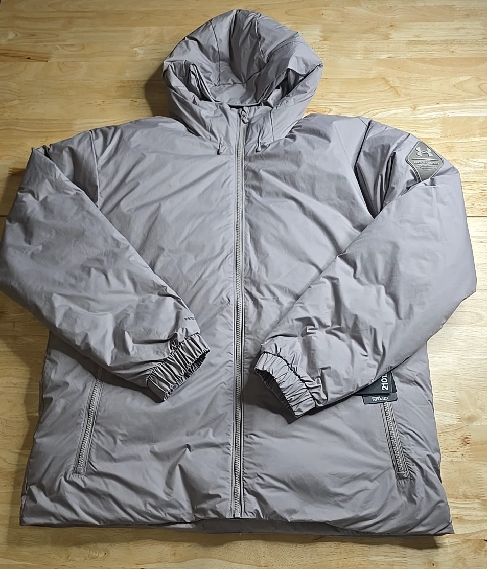 Under Armor Storm Limitless Down FP 700 hooded jacket gray NWT size XL $245.00