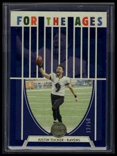 2022 Panini Legacy #FA-17 Justin Tucker For the Ages Blue #/50
