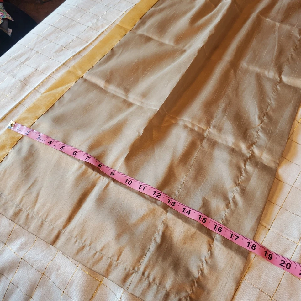 Juego de Cortinas Martha Stewart Beige/Topo 2 Paneles, 2 Cenefas, 82 x 50 Foto 4 de 4