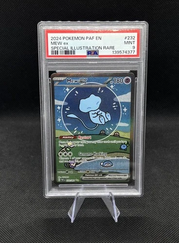 2024 Pokemon S&V Paldean Fates Mew Ex SIR 232/091 BUBBLE MEW PSA 9 MINT