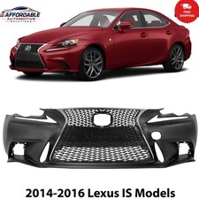 Front Bumper Cover Primed & Grille Assembly For 2014-16 Lexus IS250 350 F Sport