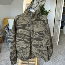 Columbia Gallatin Range Wool Blend Hooded Jacket Outfitter Brown Camo X-Large