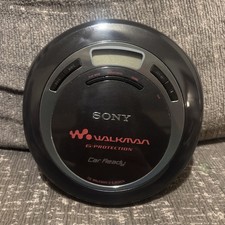 Sony WalkMan D-EJ626CK G-Protection Portable CD Player Black Red Working