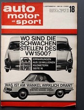 Auto Motor Sport 1964/18 VW 1500, NSU Wankel Spider, Austin Healey Sprite MK III