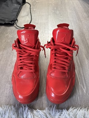 Air Jordan 11Lab4 Red Patent Leather Sneakers Size 11