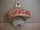 Vintage Coca Cola Starr X Wall Mount Cast Iron Bottle Opener Brown COKE