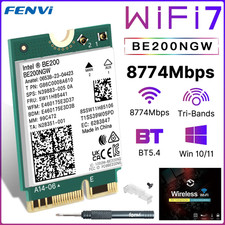 Carte Réseau WiFi 7 BE200NGW Bluetooth 5.4 - 8 774Mbps - M.2 - 2.4/5/6GHz WLAN