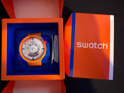 NEW IN BOX SWATCH NASA BIG BOLD BIOCERAMIC SPACE COLLECTION LAUNCH