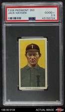 1909 T206 Jack Hayden American Association - Indianapolis PSA 2.5 - GD+