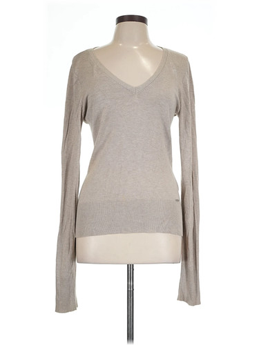 More & More Women Gray Pullover Sweater 10