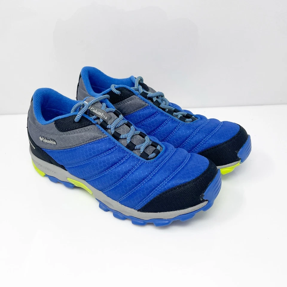 Columbia Boys Techlite YY1157-012 Blue Hiking Shoes Sneakers Size 7 - Image 2 of 4