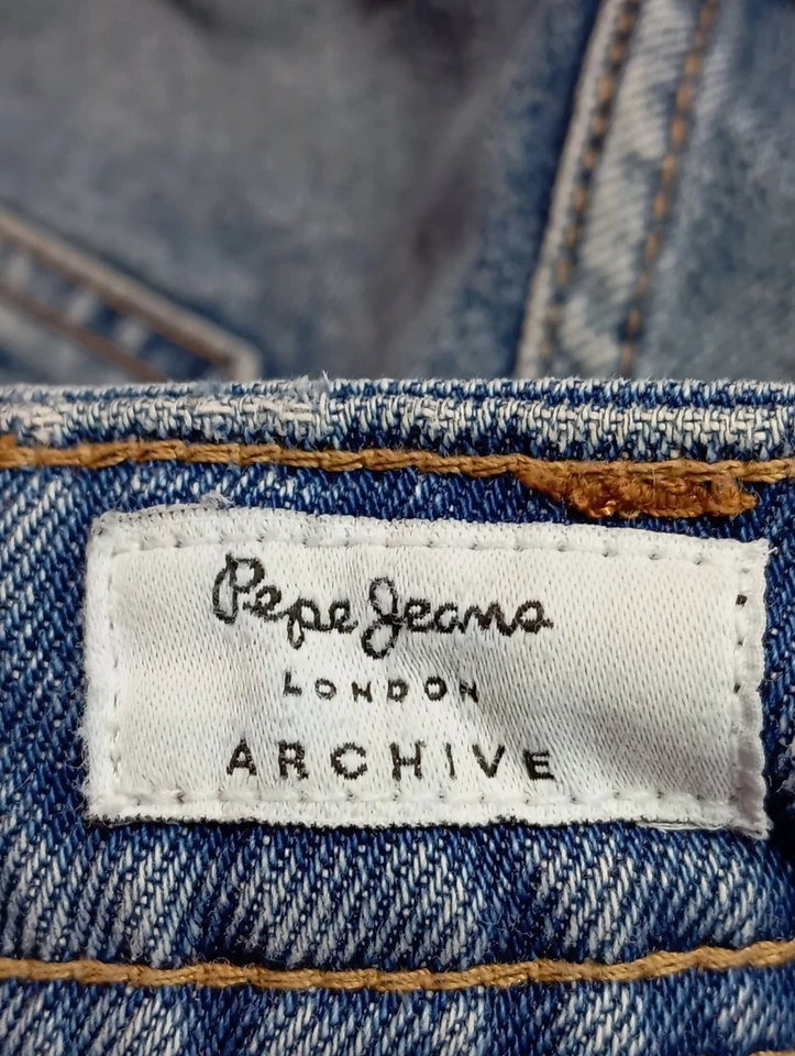 PEPE JEANS Jeans taille haute Dames Jeans T EU 34 bleu style décontracté - Photo 4/4