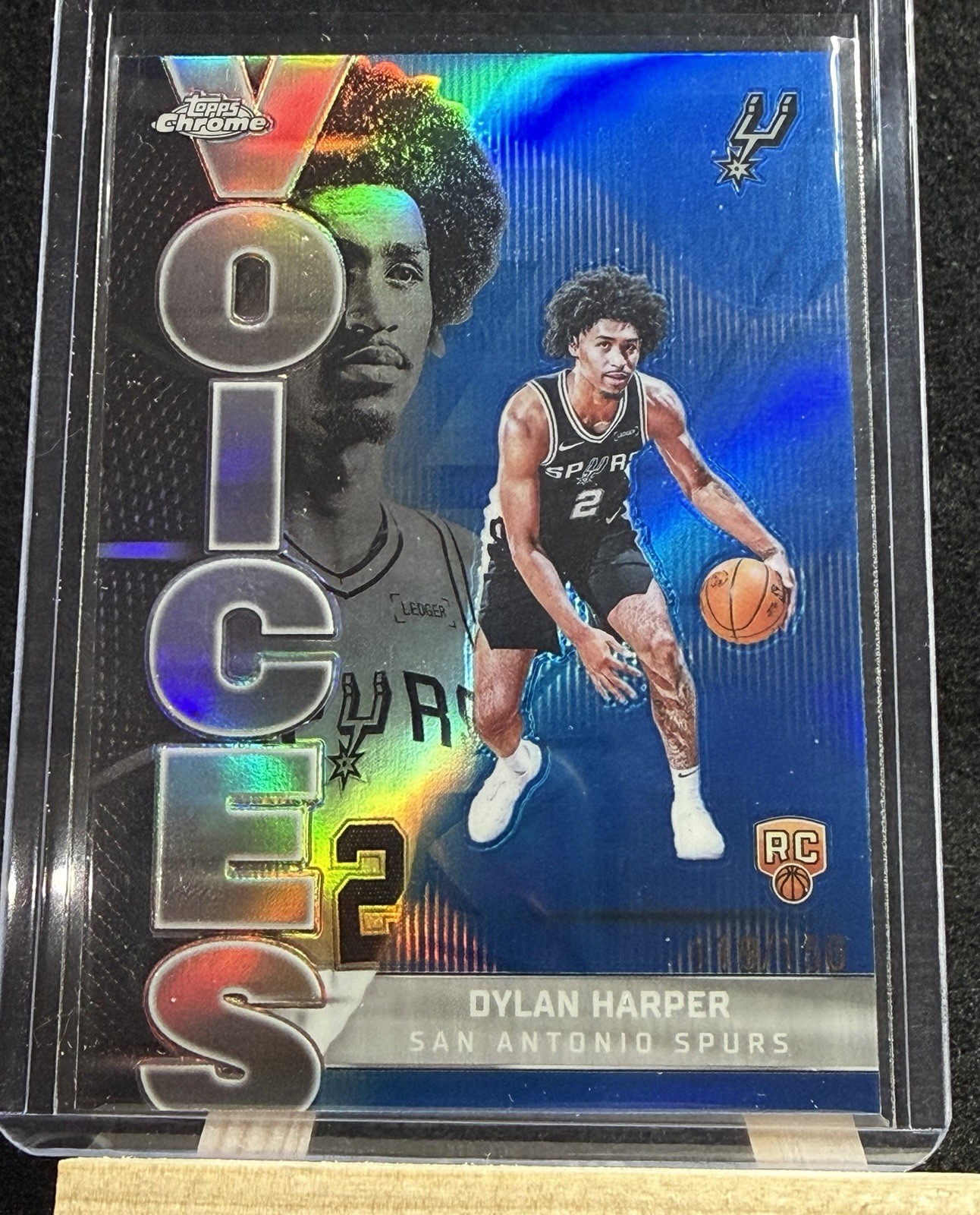 2025/26 Topps Chrome /150  DYLAN HARPER RC SP TRUE BLUE VOICES REFRACTOR