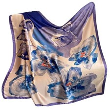 XL 43 Inch Extra Large Square Scarf Fashion Scarves Silk Feeling Hair Ba1014