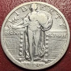 1920-D Standing Liberty Silver Quarter. Better Grade.  Key Date. Free Shipping