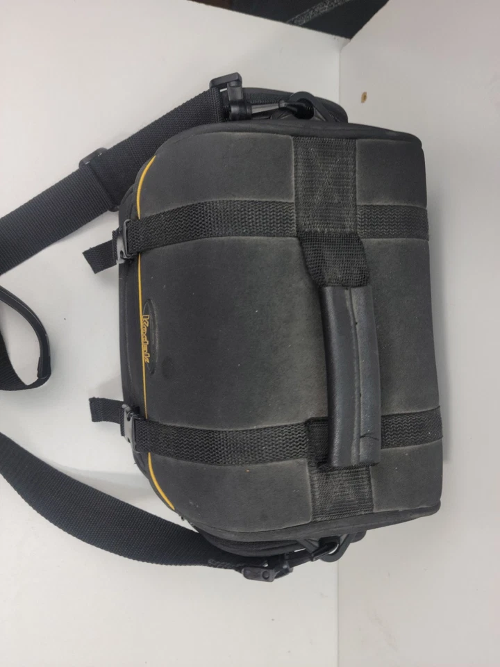 Bolsa de almacenamiento de fotos para cámara Kodak Gear negra con asa de correa de transporte ¡En muy buena condición! Foto 2 de 4