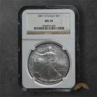 2007-W Silver American Eagle Dollar $1 - NGC MS70 - West Point