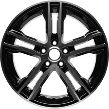 Wheel 18 5x108 Aluminum Black Gloss Machined Fits 2015-2018 Ford Focus Wheel 18 5x108 Aluminum Black Gloss Machined Fits 2015-2018 Ford Focus