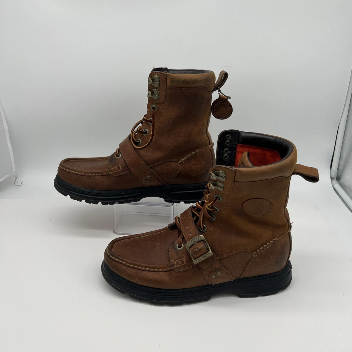 Polo Sport Leather Upper Brown Boots for Men for Sale | Shop New