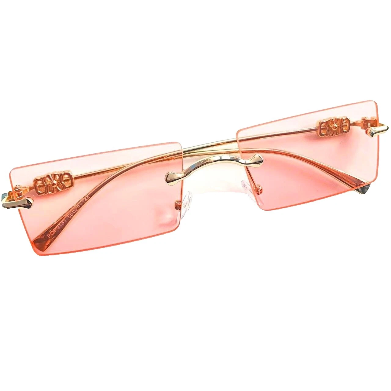 Rimless 100% UV400 Vintage Sunglasses