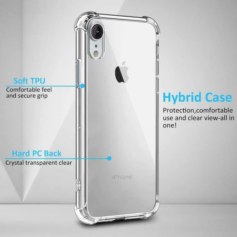 High Quality Shockproof Silicone Clear Bumper Cover Case for iPhone 6 6s + Plus - Image 3 of 4