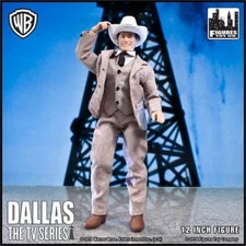 Dallas TV Series JR Ewing Action Figure Tan Suit 12 inch Loose figure