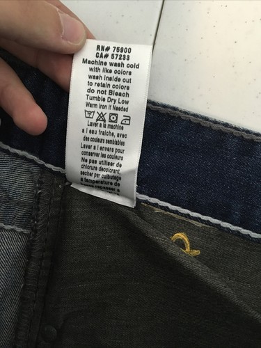 Neu mit Etikett Big Star Venture Vintage Collection Jeans gerades Bein dunkle Waschung 32 x 34 P63 - Bild 7 von 8