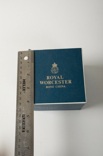 Caja de baratija pequeña Royal Worcester Bone China (A2L) Inglaterra 3866 motivo asiático - Imagen 10 de 11