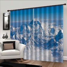 3D Mountain 4 Blockout Photo Curtain Printing Curtains Drapes Fabric Window AU