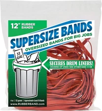 Alliance Supersize Bands 12" 18/PK Red 08994