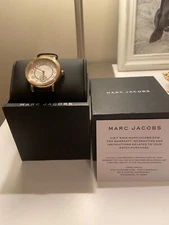 marc jacobs gold tone dial watch
