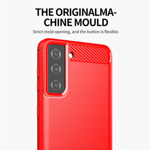 For Samsung Galaxy S21 S23 S24 S25 Ultra Carbon Fiber Soft Rubber TPU Case Cover - Picture 11 of 15