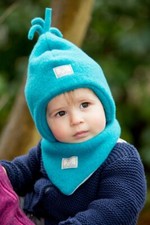 PICKAPOOH Neck warmer 100 MERINO wool Baby Boy Girl scarf cotton fleece winter
