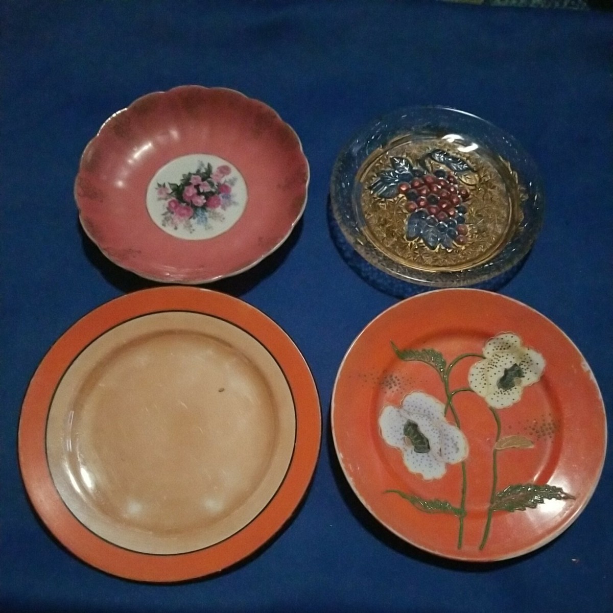 Vintage Saucers Set 4 Various | eBay