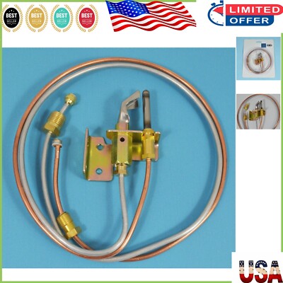 Reliable Copper Water Heater Pilot Assembly with 24'' Thermocouple - Indoor Use